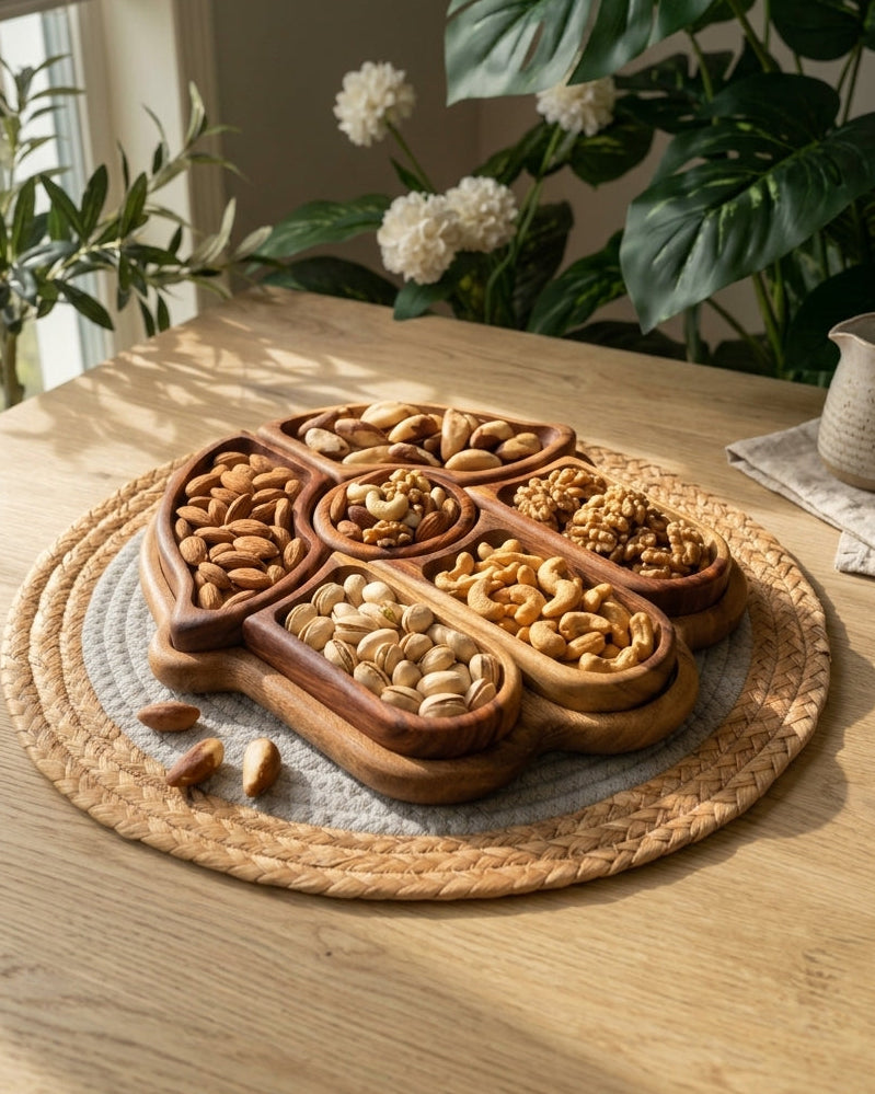Nuts plate 7 pcs.طبق مكسرات شكل(كف)
