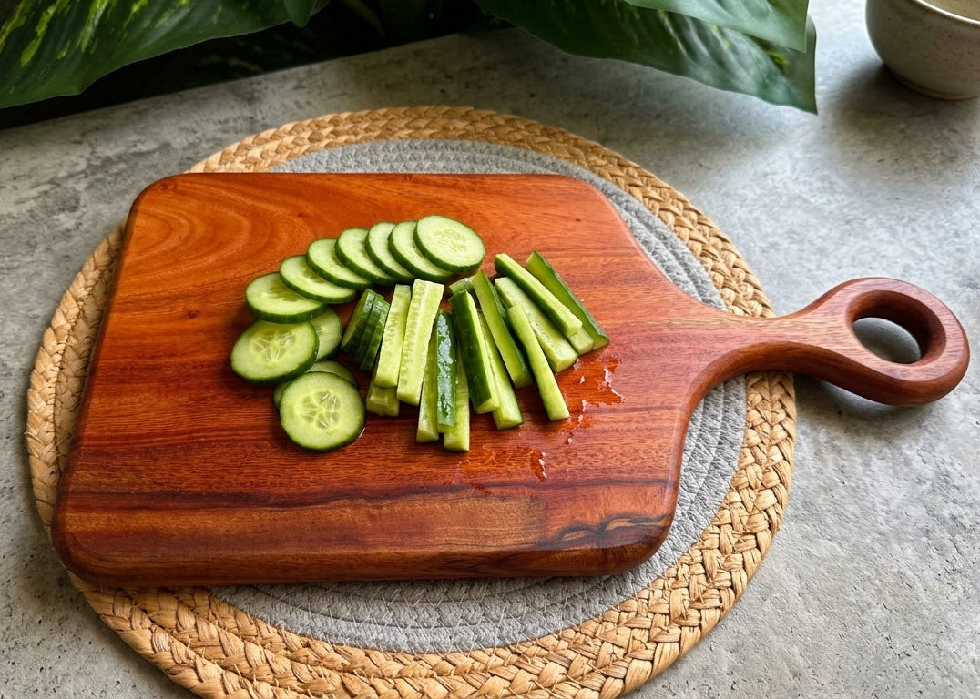 قطاعه خشب طبيعى (مستاطيل) 43cm cutting board