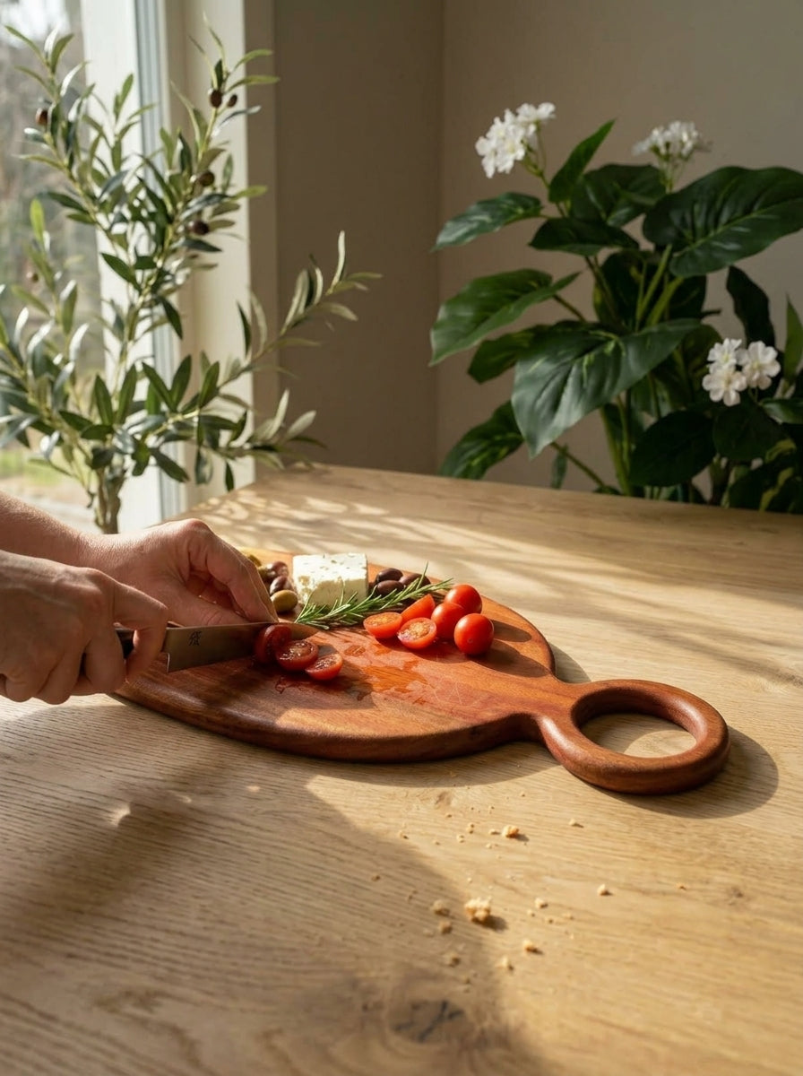 قطاعه خشب طبيعى (كرڤى) cm42 Cutting board