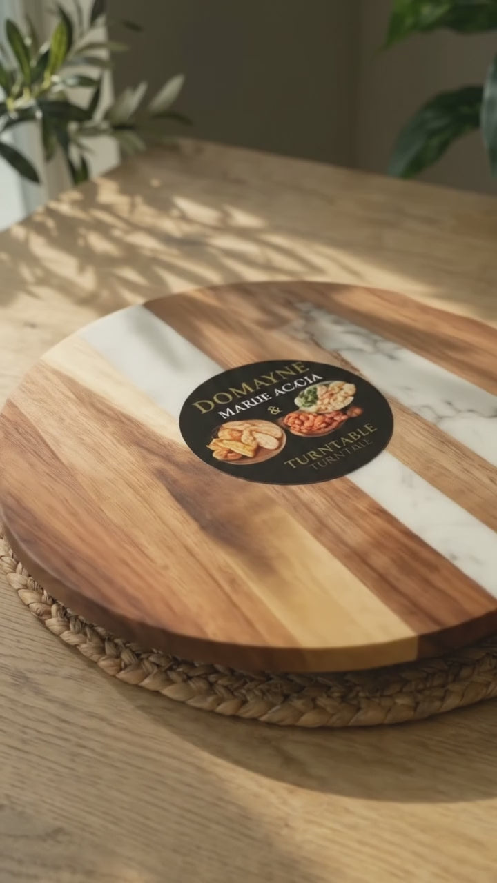 Wooden rotate tray (قرصه دواره)(رخامى فى خشبى)