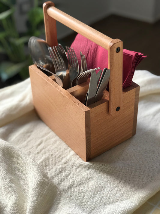 Wooden Cutlery holder