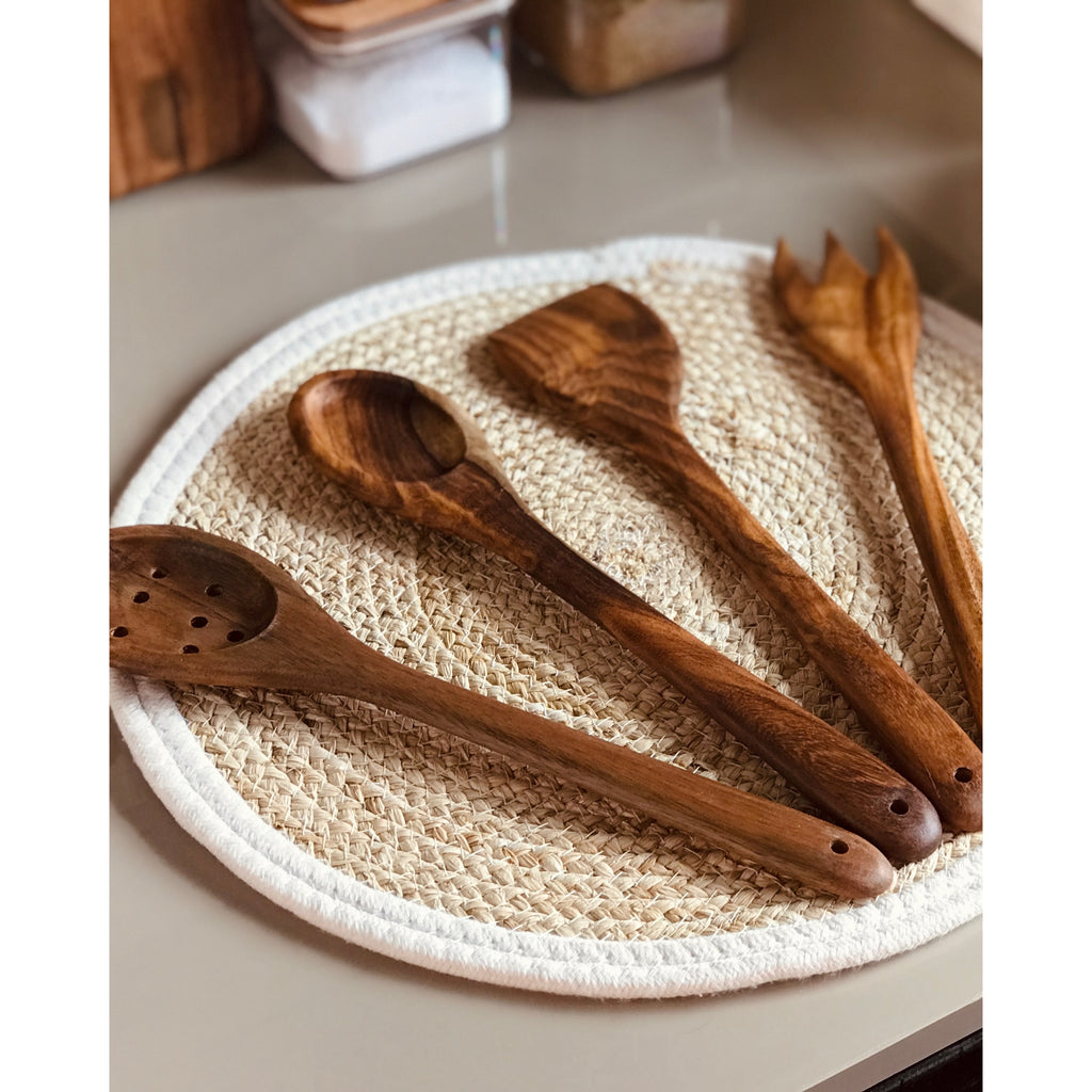 Wooden Kitchen Utensils Set - 4 Pc