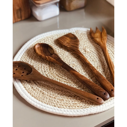 Wooden Kitchen Utensils Set - 4 Pc