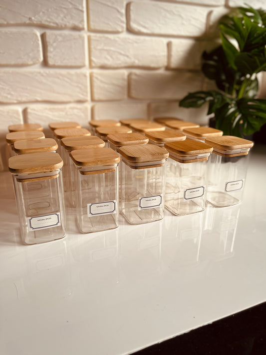 Set of 20 glass jars 250ml