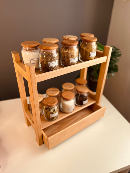Set of 14 glass novo 200ml+organizer with drawer