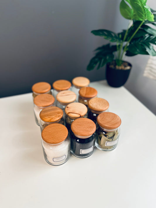 Set of 12 novo glass jars 200ml