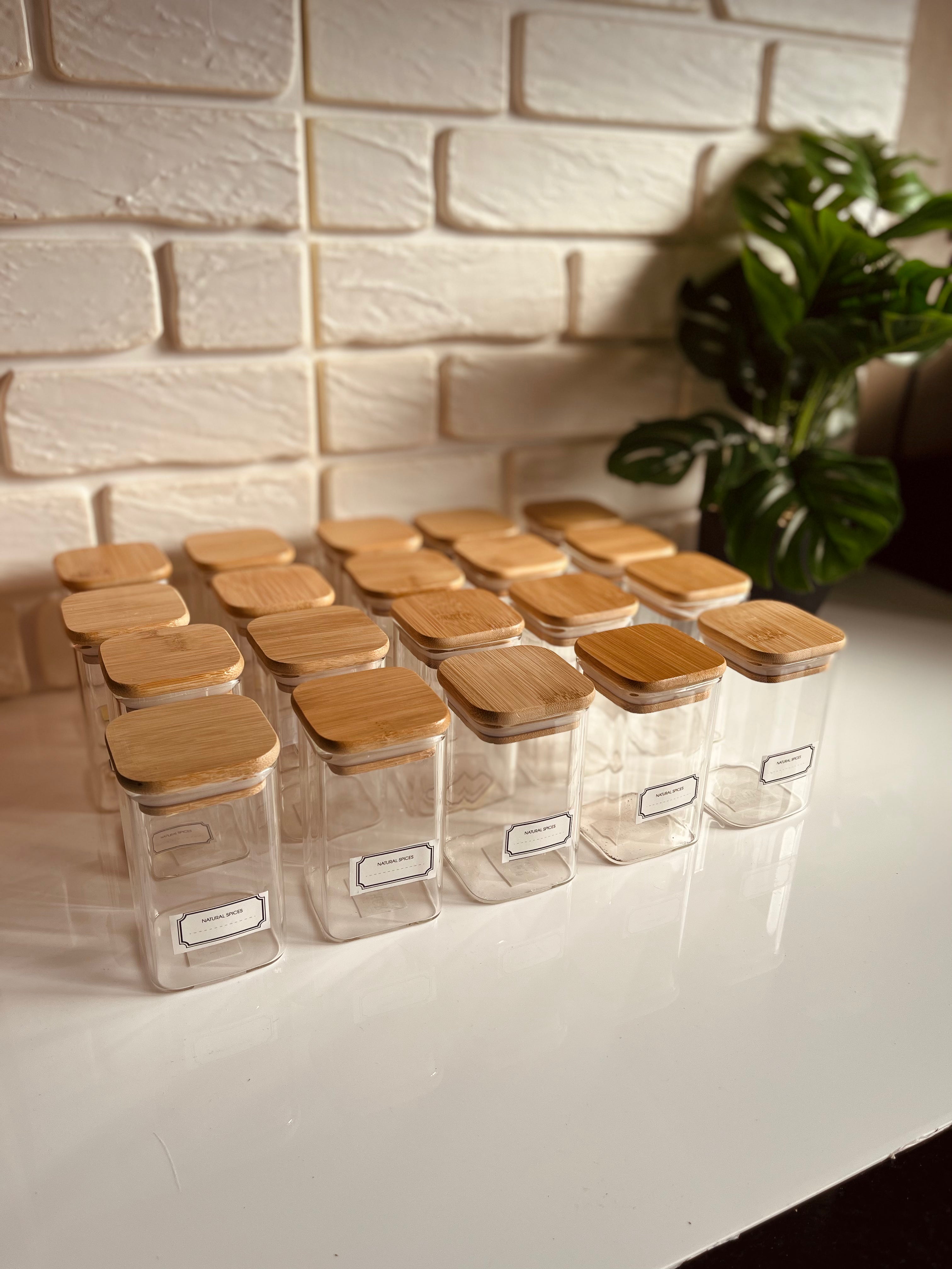 Set of 20 glass jars 250ml