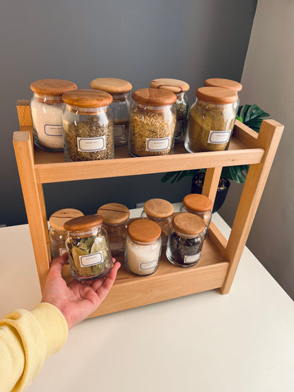 Set of 14 glass novo 200ml+organizer with drawer